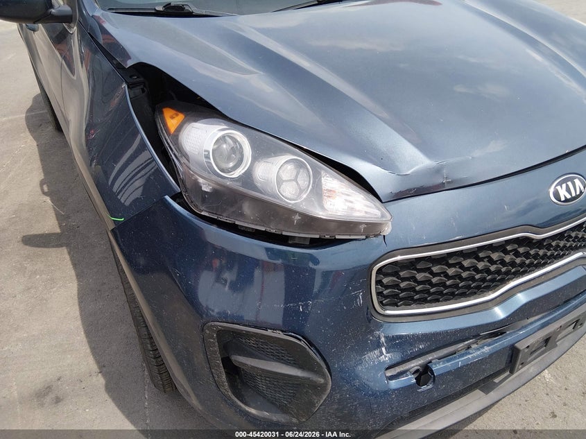 2018 Kia Sportage VIN KNDPM3AC3J7381008 IAAI salvage auction — RIGHT FRONT, Salvage (Illinois), sold $25 on 2026-07-28 (photo 6)