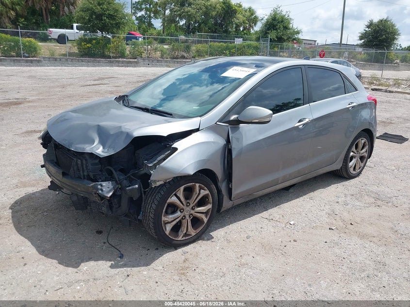2013 Hyundai Elantra VIN KMHD35LE0DU147104 IAAI salvage auction — FRONT END, Rebuildable (Florida), sold $675 on 2026-07-16 (photo 2)