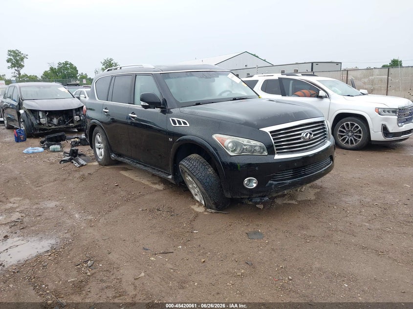 2014 Infiniti Qx80 VIN JN8AZ2NE5E9066531 IAAI salvage auction — ENGINE DAMAGE, Salvage (Ohio), sold $700 on 2026-07-23 (photo 1)