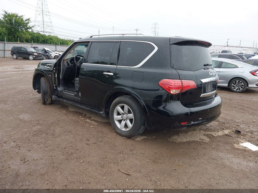2014 Infiniti Qx80 VIN JN8AZ2NE5E9066531 IAAI salvage auction — ENGINE DAMAGE, Salvage (Ohio), sold $700 on 2026-07-23 (photo 3)