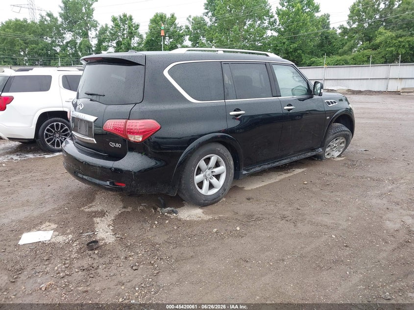 2014 Infiniti Qx80 VIN JN8AZ2NE5E9066531 IAAI salvage auction — ENGINE DAMAGE, Salvage (Ohio), sold $700 on 2026-07-23 (photo 4)