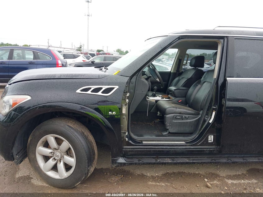 2014 Infiniti Qx80 VIN JN8AZ2NE5E9066531 IAAI salvage auction — ENGINE DAMAGE, Salvage (Ohio), sold $700 on 2026-07-23 (photo 6)