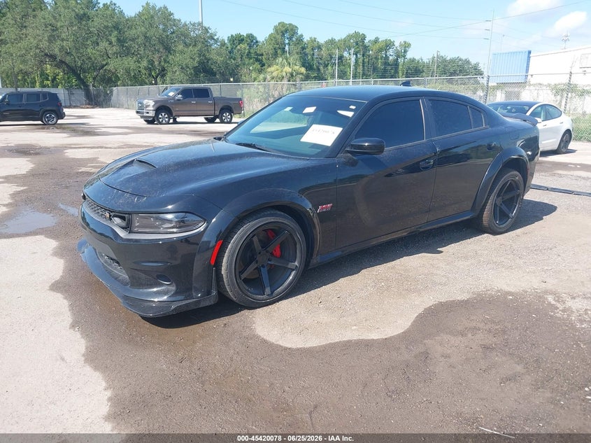 2022 Dodge Charger VIN 2C3CDXGJ8NH106969 IAAI salvage auction — SIDE, Rebuildable (Florida), sold $13,200 on 2026-07-26 (photo 2)