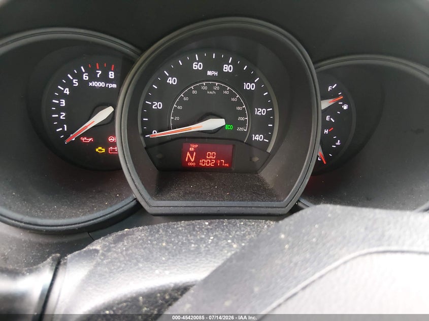 2017 Kia Rio VIN KNADM4A31H6005543 IAAI salvage auction — NORMAL WEAR, Clear (Louisiana), sold $975 on 2026-07-24 (photo 7)