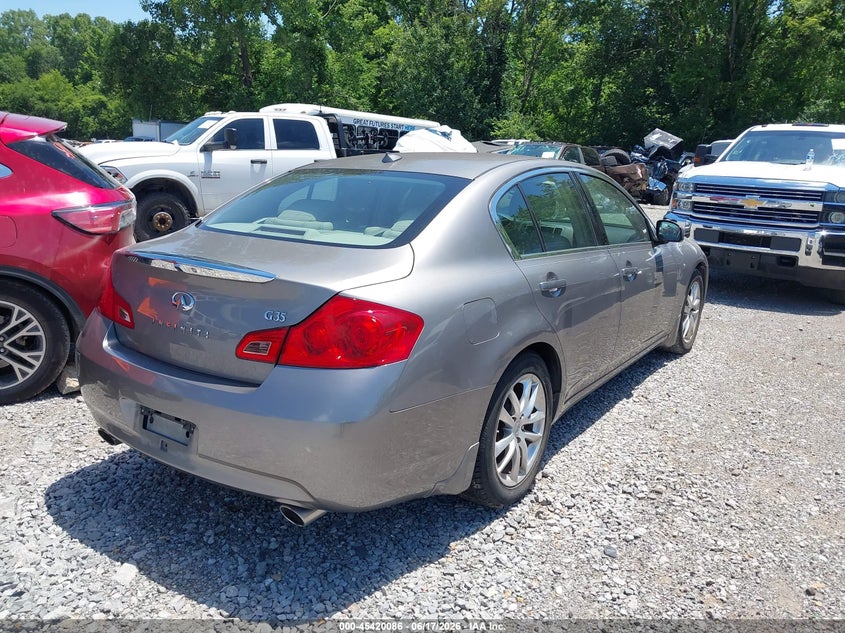 2008 Infiniti G35 VIN JNKBV61E08M222631 IAAI salvage auction — NORMAL WEAR, Clear (Tennessee), sold $550 on 2026-07-09 (photo 4)
