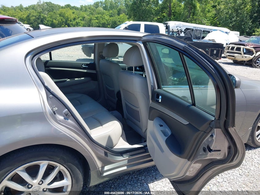 2008 Infiniti G35 VIN JNKBV61E08M222631 IAAI salvage auction — NORMAL WEAR, Clear (Tennessee), sold $550 on 2026-07-09 (photo 8)