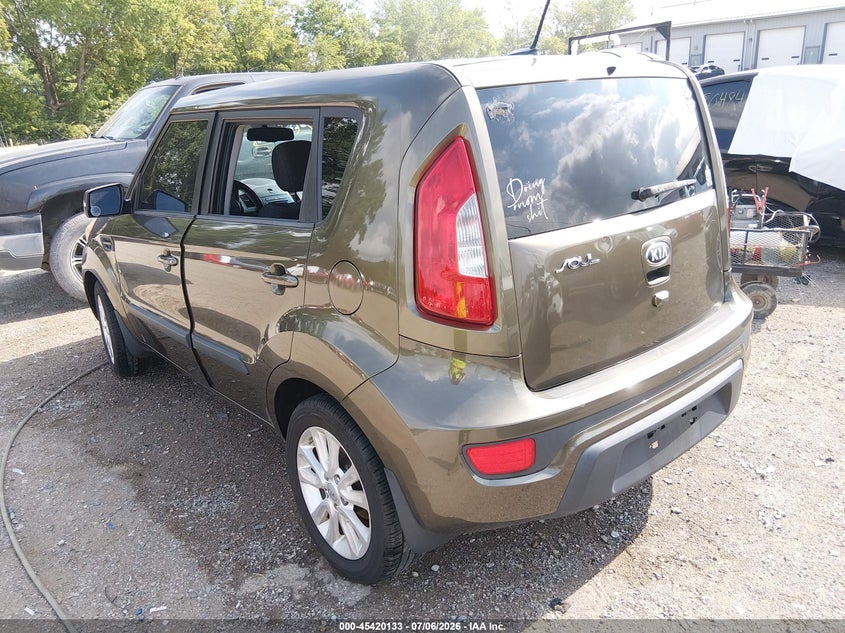 2013 Kia Soul VIN KNDJT2A68D7541644 IAAI salvage auction — SIDE, Clear (Indiana), sold $1,500 on 2026-07-26 (photo 3)