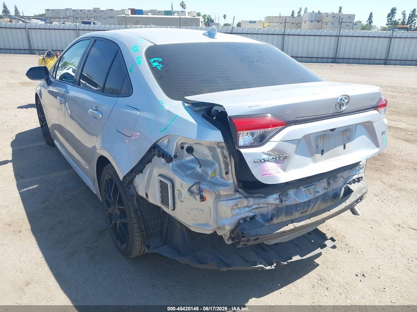 2020 Toyota Corolla VIN JTDEPRAE4LJ058787 IAAI salvage auction — REAR END, Salvage (California), sold $5,800 on 2026-07-14 (photo 3)
