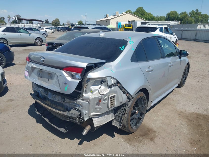 2020 Toyota Corolla VIN JTDEPRAE4LJ058787 IAAI salvage auction — REAR END, Salvage (California), sold $5,800 on 2026-07-14 (photo 4)