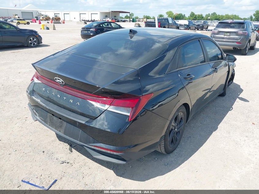 2021 Hyundai Elantra VIN 5NPLS4AG3MH036087 IAAI salvage auction — FRONT END, Clear (Texas), sold $2,800 on 2026-07-08 (photo 4)