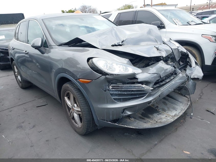 2014 Porsche Cayenne VIN WP1AB2A25ELA55042 IAAI salvage auction — FRONT END, Salvage Title, sold $1,250 on 2026-07-29 (photo 1)