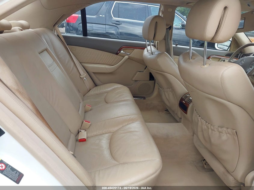 2005 Mercedes-benz S class VIN WDBNG70J05A449889 IAAI salvage auction — FRONT END, Salvage (Alabama), sold $275 on 2026-07-15 (photo 8)