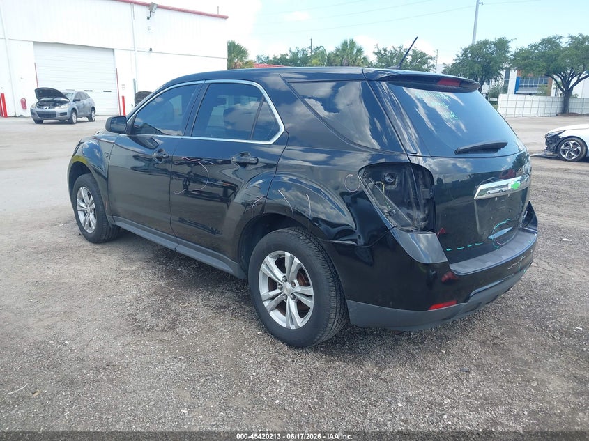2013 Chevrolet Equinox VIN 2GNALBEK3D6206032 IAAI salvage auction — REAR END, Salvage (Georgia), sold $750 on 2026-07-10 (photo 3)
