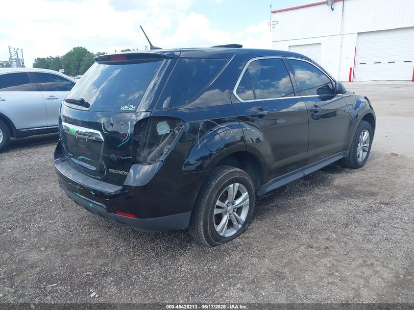 2013 Chevrolet Equinox VIN 2GNALBEK3D6206032 IAAI salvage auction — REAR END, Salvage (Georgia), sold $750 on 2026-07-10 (photo 4)