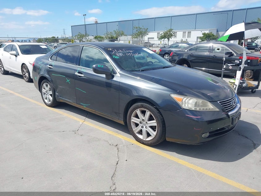 2007 Lexus ES VIN JTHBJ46G972107059 IAAI salvage auction — SIDE, Salvage (California), sold $1,250 on 2026-07-08 (photo 1)