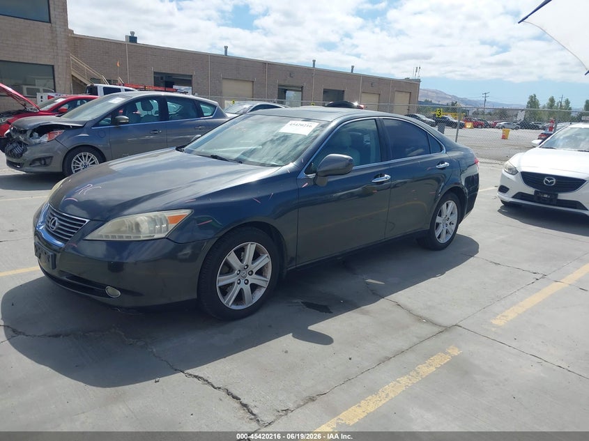 2007 Lexus ES VIN JTHBJ46G972107059 IAAI salvage auction — SIDE, Salvage (California), sold $1,250 on 2026-07-08 (photo 2)