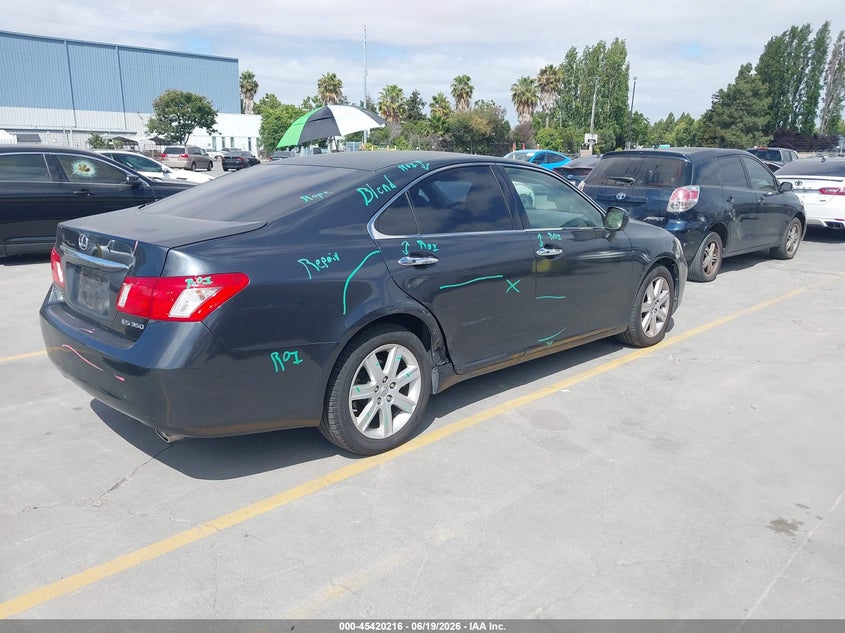 2007 Lexus ES VIN JTHBJ46G972107059 IAAI salvage auction — SIDE, Salvage (California), sold $1,250 on 2026-07-08 (photo 4)