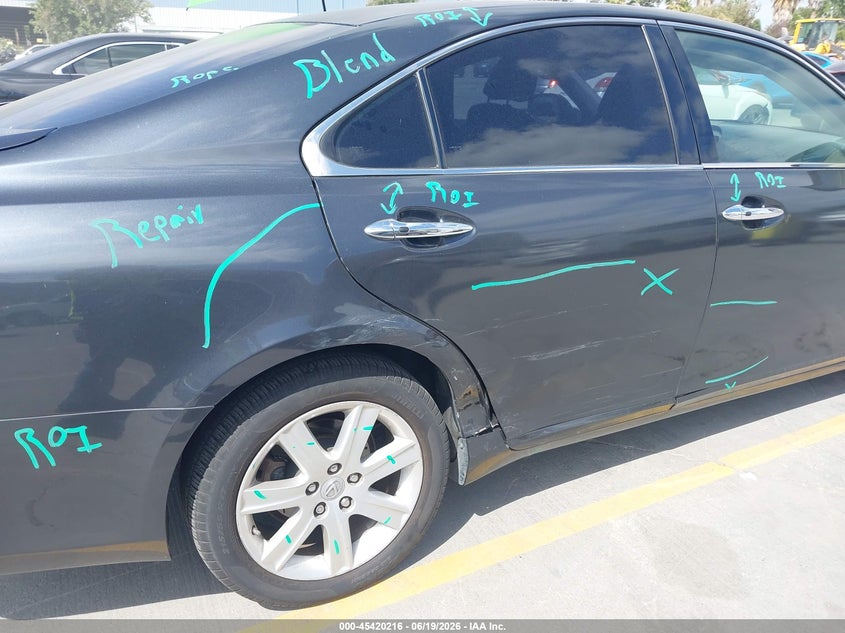 2007 Lexus ES VIN JTHBJ46G972107059 IAAI salvage auction — SIDE, Salvage (California), sold $1,250 on 2026-07-08 (photo 6)