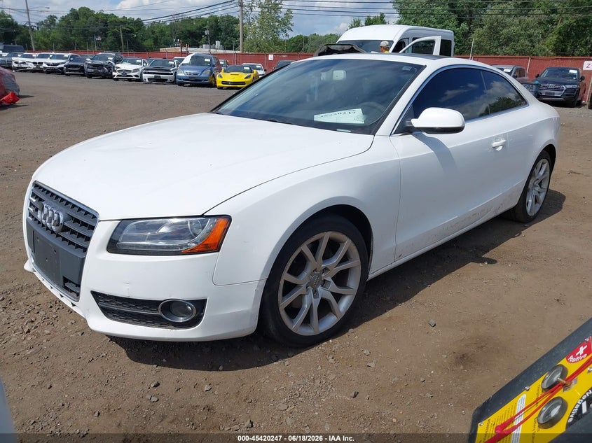 2012 Audi A5 VIN WAULFAFR1CA016436 IAAI salvage auction — NORMAL WEAR, Clear (New Jersey), sold $1,050 on 2026-07-08 (photo 2)