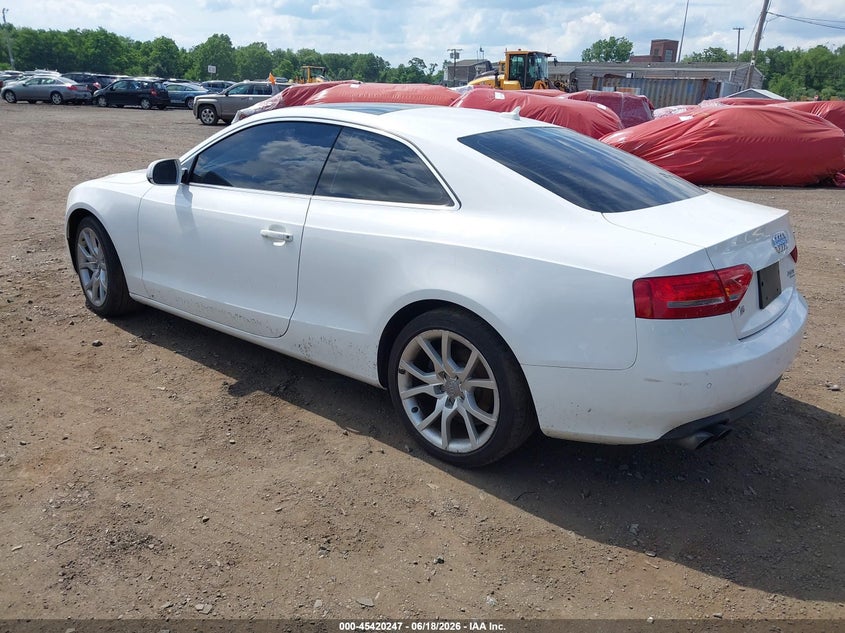 2012 Audi A5 VIN WAULFAFR1CA016436 IAAI salvage auction — NORMAL WEAR, Clear (New Jersey), sold $1,050 on 2026-07-08 (photo 3)