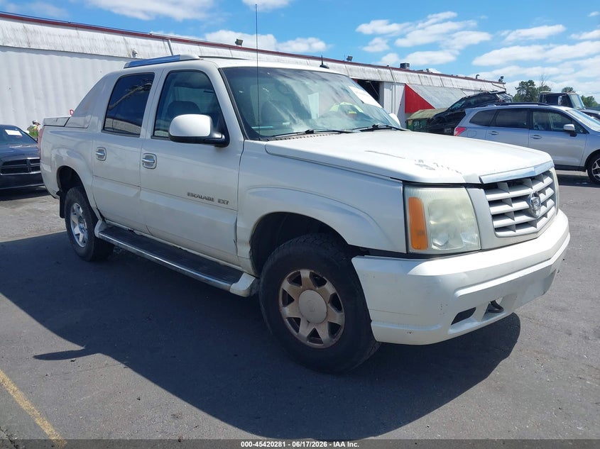 2002 Cadillac Escalade ext VIN 3GYEK63N72G331211 IAAI salvage auction — FRONT END, Clear (Washington), sold $1,350 on 2026-07-09 (photo 1)