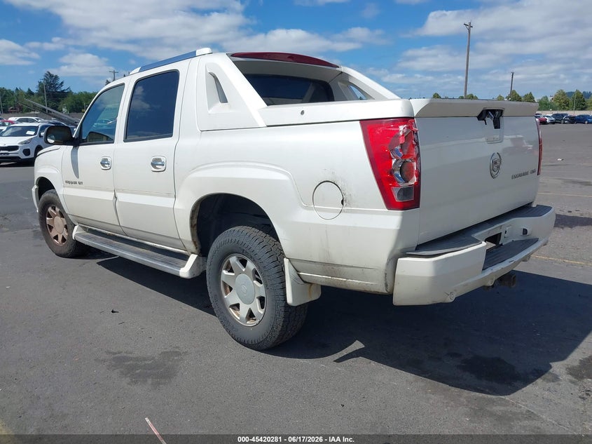 2002 Cadillac Escalade ext VIN 3GYEK63N72G331211 IAAI salvage auction — FRONT END, Clear (Washington), sold $1,350 on 2026-07-09 (photo 3)