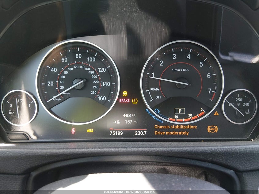 2017 BMW VIN WBA4R7C37HK896316 IAAI salvage auction — LEFT SIDE, Salvage (California), sold $5,400 on 2026-07-15 (photo 7)