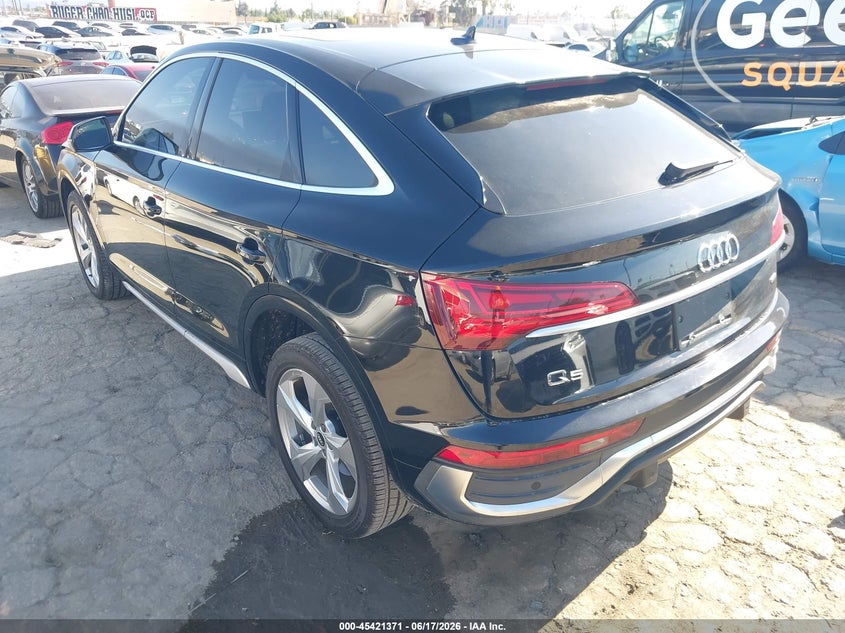 2021 Audi Q5 sportback VIN WA14AAFY4M2098536 IAAI salvage auction — FRONT END, Salvage Title, sold $14,500 on 2026-08-12 (photo 3)