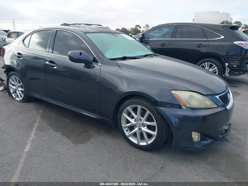 2007 Lexus Is 250 VIN JTHBK262475030279 IAAI salvage auction — LEFT & RIGHT, Salvage (California), sold $350 on 2026-07-09 (photo 1)
