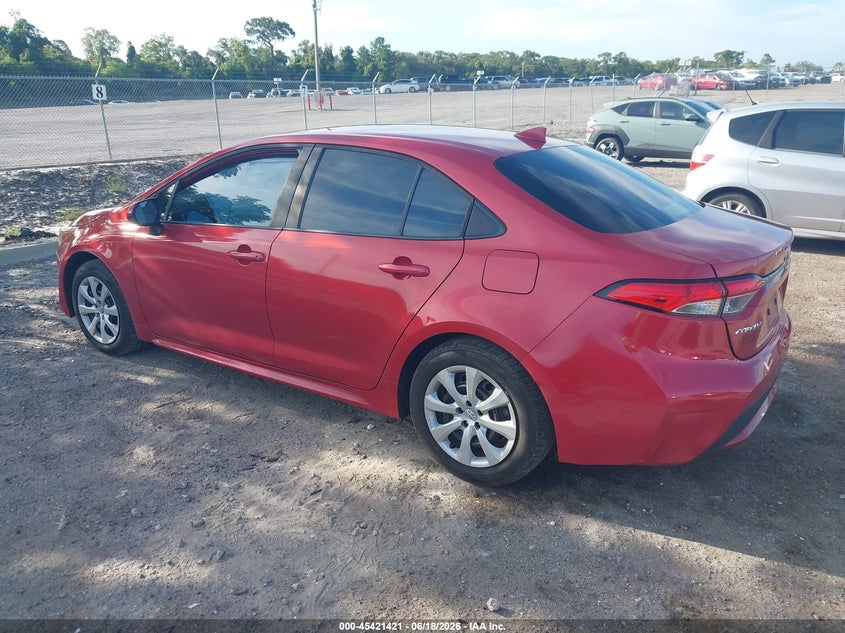 2021 Toyota Corolla VIN 5YFEPMAE2MP257837 IAAI salvage auction — RIGHT SIDE, Rebuildable (Florida), sold $3,650 on 2026-07-30 (photo 3)