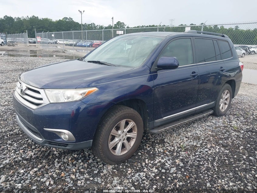 2012 Toyota Highlander VIN 5TDZA3EH8CS026268 IAAI salvage auction — NORMAL WEAR, Clear (North Carolina), sold $3,000 on 2026-07-10 (photo 2)