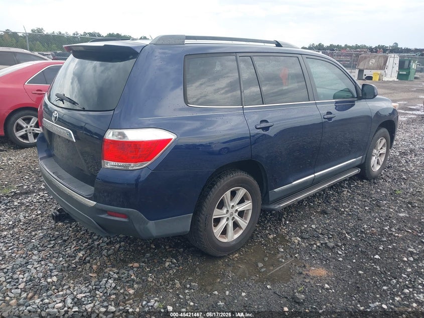 2012 Toyota Highlander VIN 5TDZA3EH8CS026268 IAAI salvage auction — NORMAL WEAR, Clear (North Carolina), sold $3,000 on 2026-07-10 (photo 4)