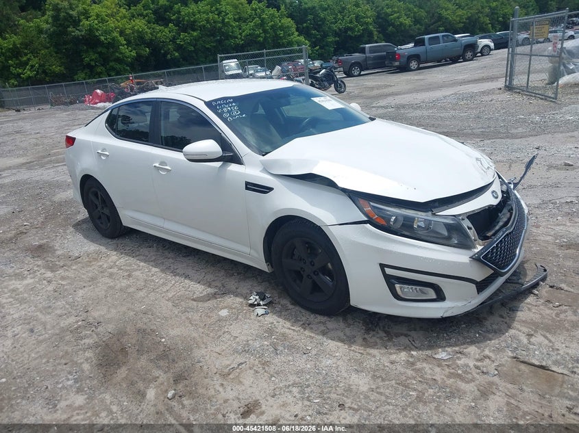 2015 Kia Optima VIN KNAGM4A73F5558956 IAAI salvage auction — FRONT END, Salvage (Georgia), sold $425 on 2026-07-24 (photo 1)