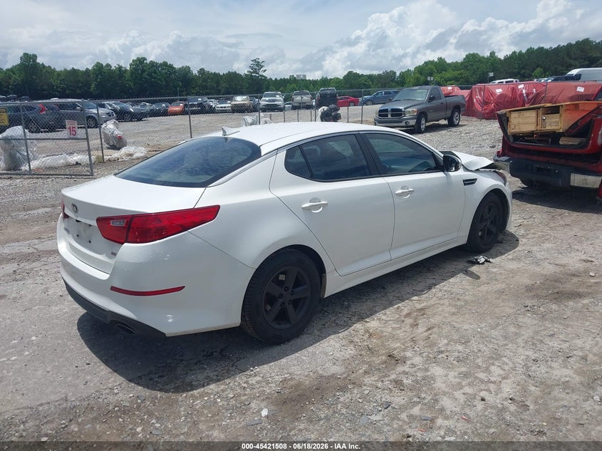 2015 Kia Optima VIN KNAGM4A73F5558956 IAAI salvage auction — FRONT END, Salvage (Georgia), sold $425 on 2026-07-24 (photo 4)