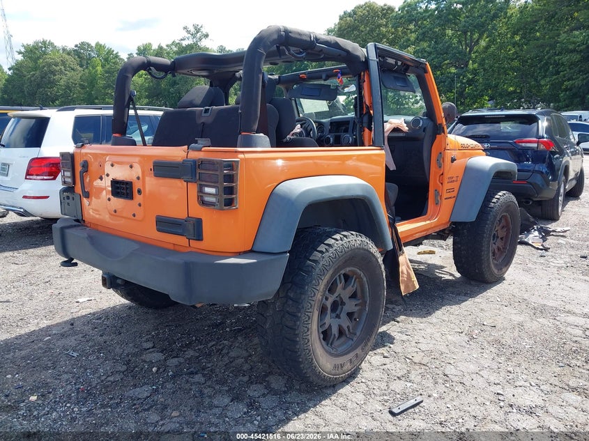 2012 Jeep Wrangler / VIN 1C4AJWAG5CL193281 IAAI salvage auction — LEFT FRONT, Salvage (Georgia), sold $1,250 on 2026-08-06 (photo 4)