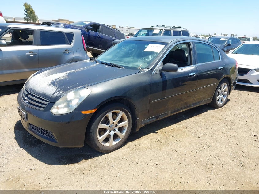 2006 Infiniti G35 VIN JNKCV51E96M511213 IAAI salvage auction — NORMAL WEAR, Clear - Dealer Only (California), sold $450 on 2026-07-20 (photo 2)
