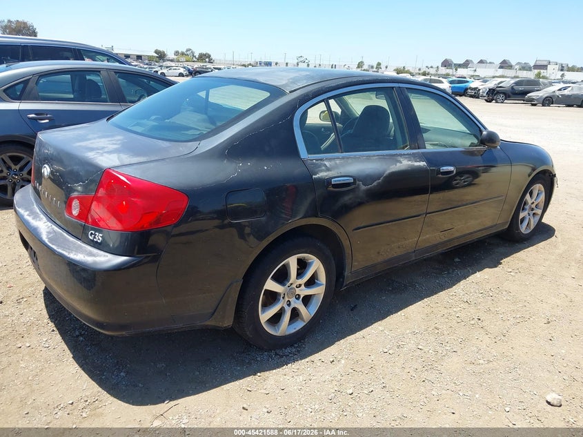 2006 Infiniti G35 VIN JNKCV51E96M511213 IAAI salvage auction — NORMAL WEAR, Clear - Dealer Only (California), sold $450 on 2026-07-20 (photo 4)