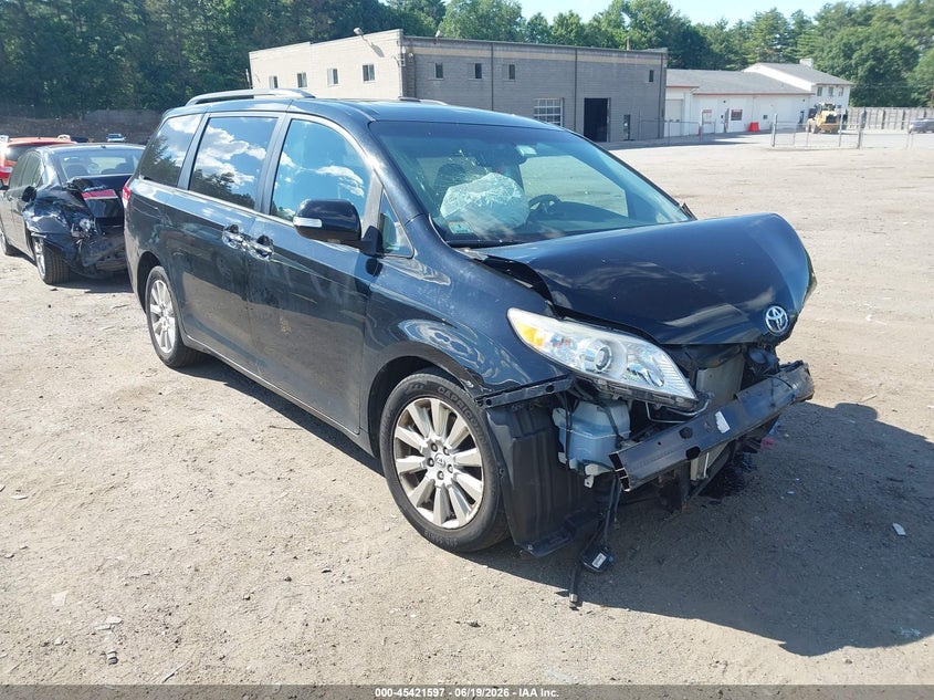 2014 Toyota Sienna VIN 5TDDK3DC5ES071765 IAAI salvage auction — FRONT END, Salvage Title, sold $2,550 on 2026-07-24 (photo 1)