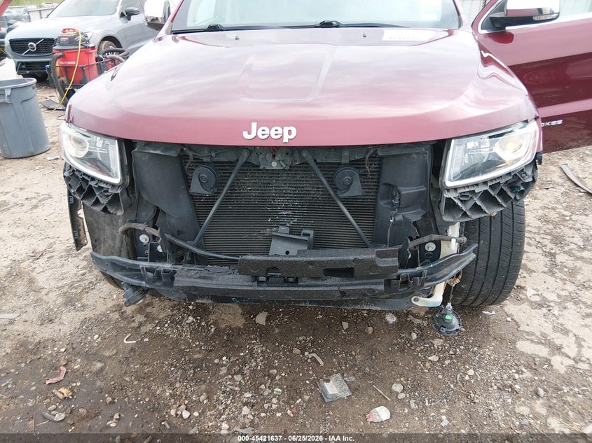 2016 Jeep Grand cherokee VIN 1C4RJFBG1GC429500 IAAI salvage auction — FRONT END, Salvage Title, sold $2,550 on 2026-08-01 (photo 6)