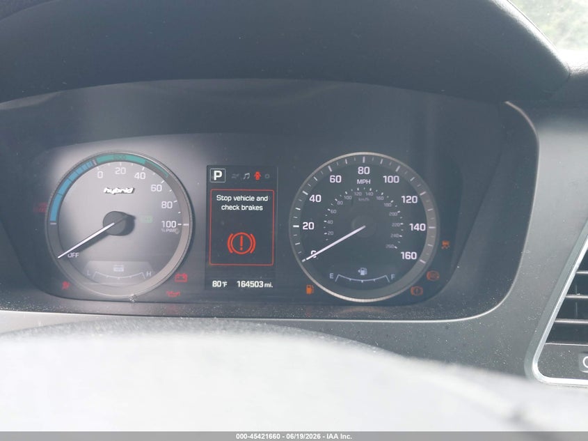 2016 Hyundai Sonata VIN KMHE24L1XGA029730 IAAI salvage auction — FRONT END, Salvage (Connecticut), sold $425 on 2026-07-16 (photo 7)
