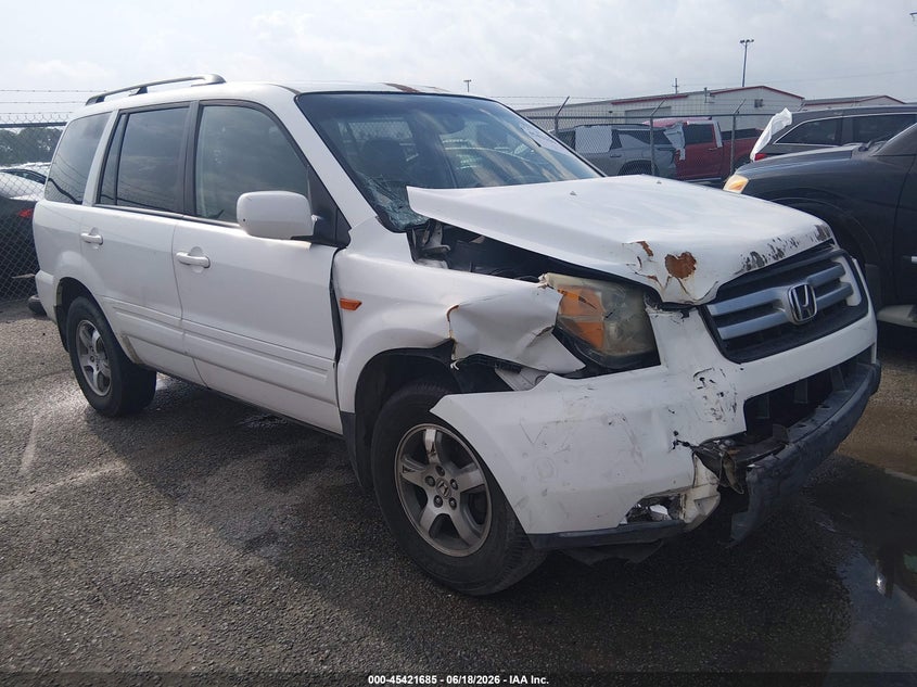 2006 Honda Pilot VIN 5FNYF28586B019306 IAAI salvage auction — FRONT END, Salvage (Louisiana), sold $200 on 2026-07-29 (photo 1)
