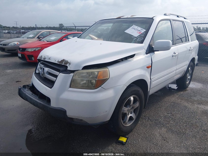 2006 Honda Pilot VIN 5FNYF28586B019306 IAAI salvage auction — FRONT END, Salvage (Louisiana), sold $200 on 2026-07-29 (photo 2)