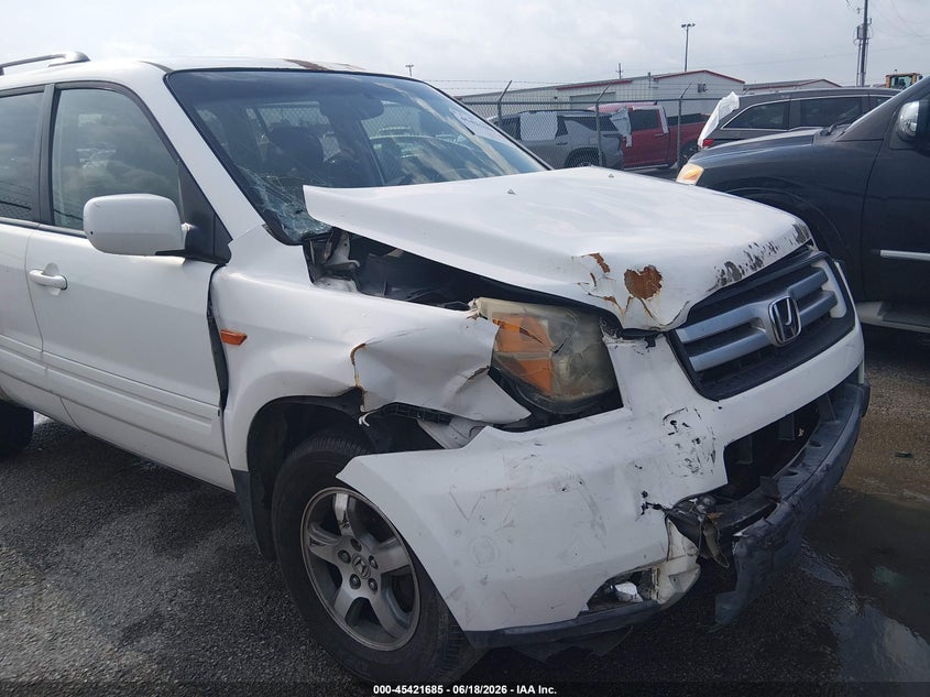 2006 Honda Pilot VIN 5FNYF28586B019306 IAAI salvage auction — FRONT END, Salvage (Louisiana), sold $200 on 2026-07-29 (photo 6)