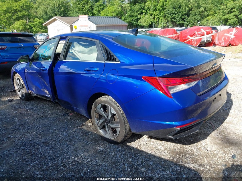 2022 Hyundai Elantra VIN KMHLP4AG2NU229061 IAAI salvage auction — LEFT SIDE, Salvage Title, sold $3,250 on 2026-07-28 (photo 3)