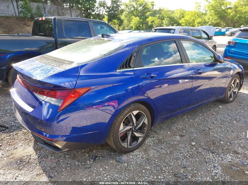 2022 Hyundai Elantra VIN KMHLP4AG2NU229061 IAAI salvage auction — LEFT SIDE, Salvage Title, sold $3,250 on 2026-07-28 (photo 4)