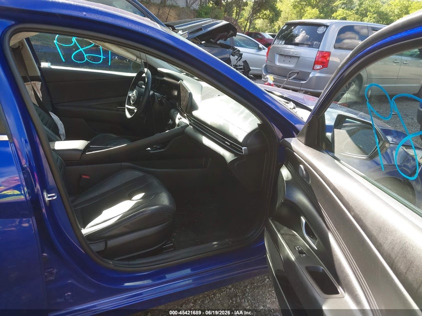 2022 Hyundai Elantra VIN KMHLP4AG2NU229061 IAAI salvage auction — LEFT SIDE, Salvage Title, sold $3,250 on 2026-07-28 (photo 5)