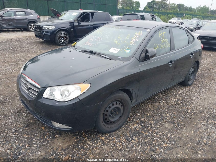 2008 Hyundai Elantra VIN KMHDU46D08U559586 IAAI salvage auction — FRONT & REAR, Bill Of Sale (New York), sold $425 on 2026-07-14 (photo 2)