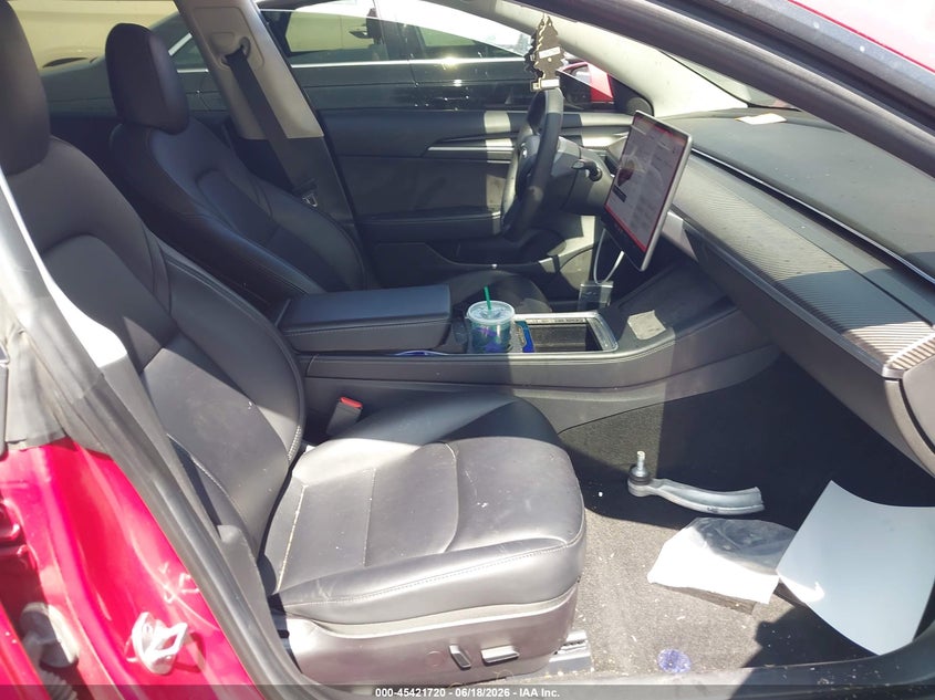 2021 Tesla Model 3 VIN 5YJ3E1EB1MF034888 IAAI salvage auction — LEFT SIDE, Salvage Title, sold $6,300 on 2026-07-29 (photo 5)