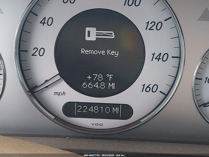 2008 Mercedes-benz E-class VIN WDBUF87X98B336049 IAAI salvage auction — NORMAL WEAR, Clear (Mississippi), sold $250 on 2026-07-08 (photo 7)