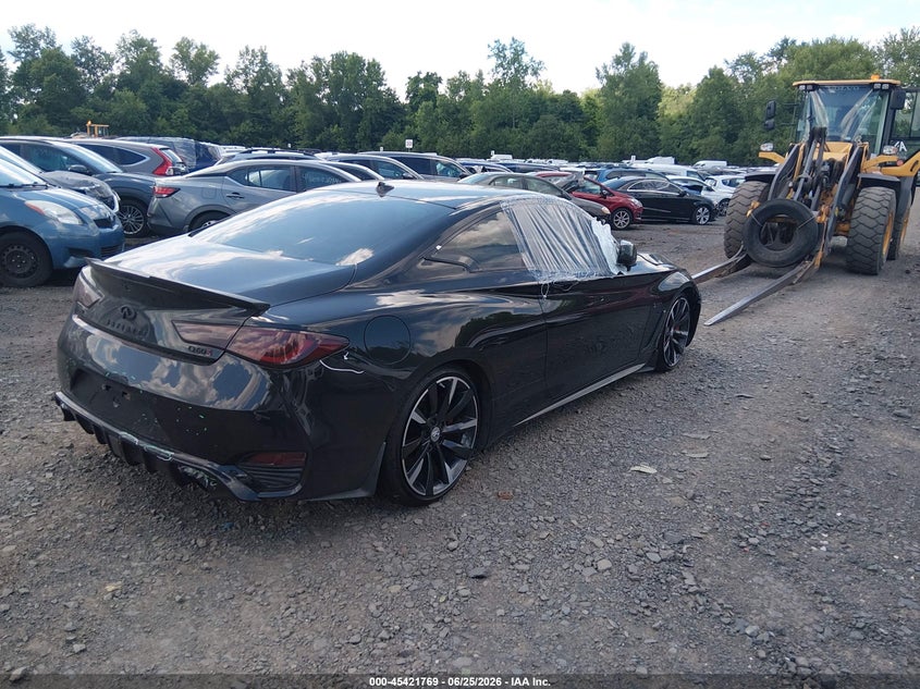 2019 Infiniti Q60 VIN JN1FV7EL1KM440234 IAAI salvage auction — LEFT SIDE, Salvage Title, sold $7,950 on 2026-08-04 (photo 4)